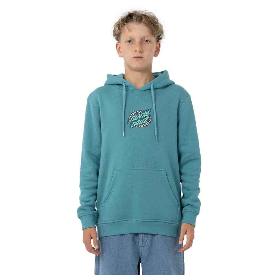 Santa Cruz Goal Flame Youth Hoody Ocean Blue