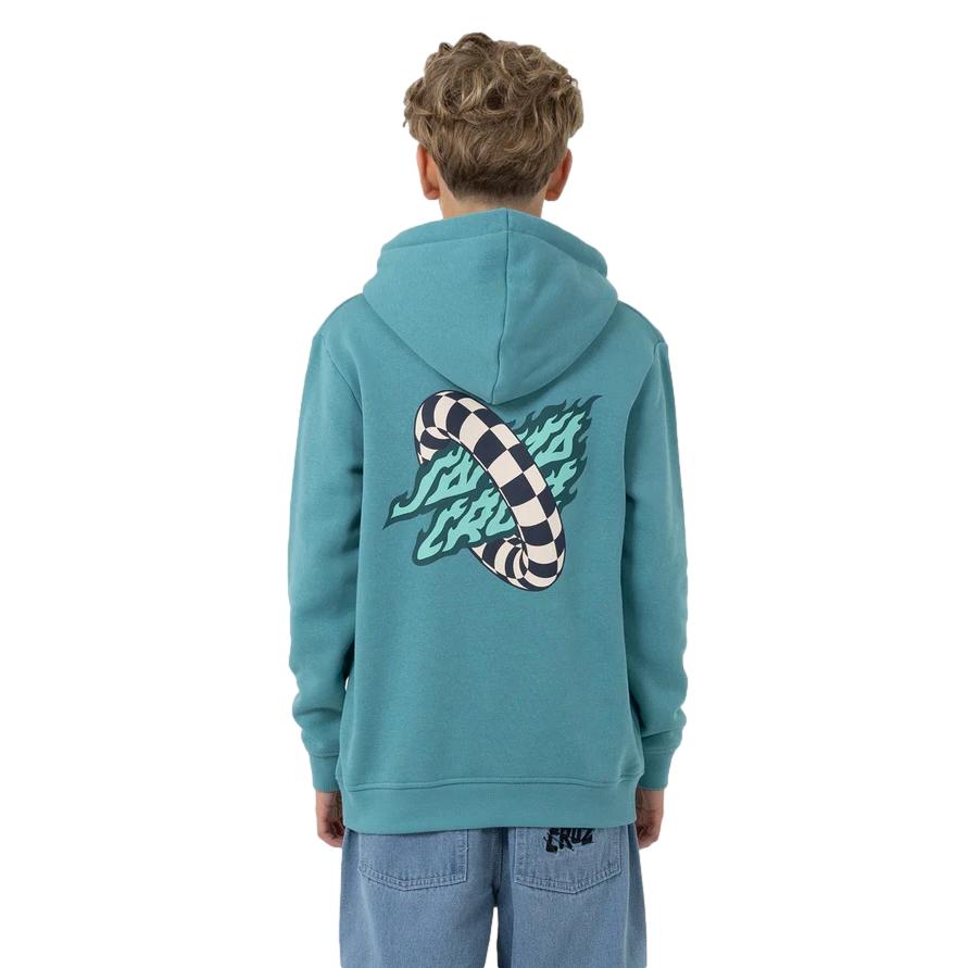 Santa Cruz Goal Flame Youth Hoody Ocean Blue