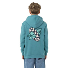 Santa Cruz Goal Flame Youth Hoody Ocean Blue