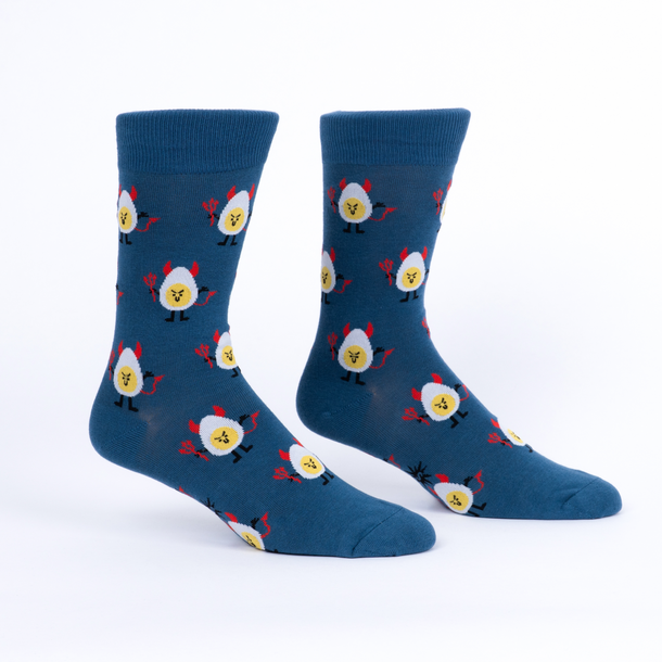 Sock it to Me "Deviled Eggs" Mens Crew Socks