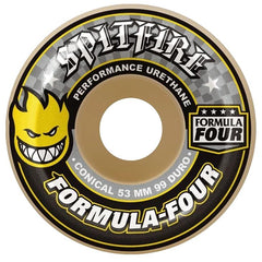 Spitfire Formula Four Conical Yellow 53mm