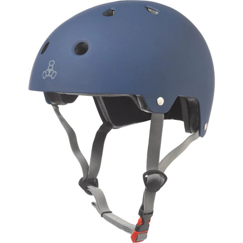 Triple 8 Certified Helmet SS Blue Rubber - Da Klinic Online | Skate Specialists