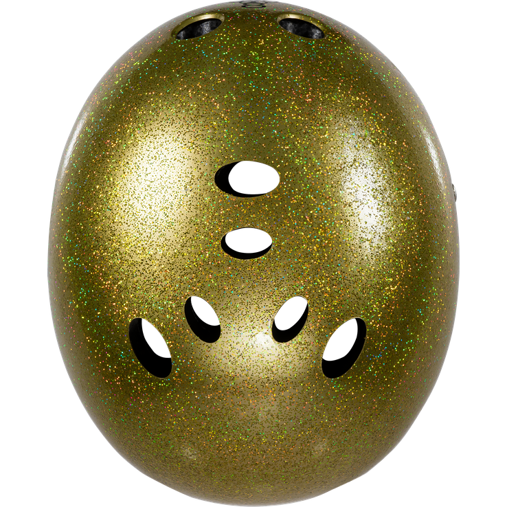 Triple 8 THE Certified Helmet SS Gold Glitter