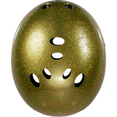 Triple 8 THE Certified Helmet SS Gold Glitter