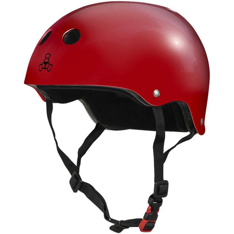 Triple 8 THE Certified Helmet SS Scarlet Red Glossy