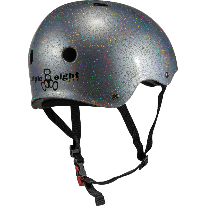 Triple 8 THE Certified Helmet SS Silver Glitter