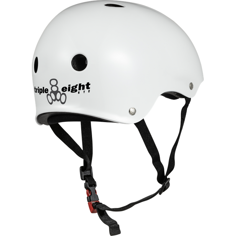 Triple 8 THE Certified Helmet SS White Glossy