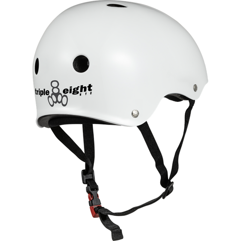 Triple 8 THE Certified Helmet SS White Glossy