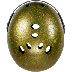 Triple 8 THE VISOR Certified Helmet SS Gold Glitter