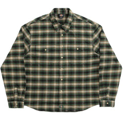 Dickies Flannel Button Up Shirt Pine Needle Green