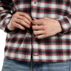 Dickies Flannel Button Up Shirt Black / Red