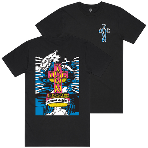 Dogtown Tee Aaron Murray Fingers 80s Black