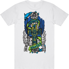 Dogtown Tee Eric Dressen Hands 80s White