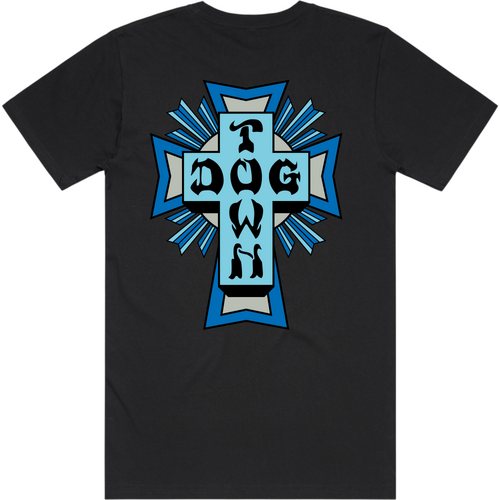 Dogtown Tee Blue/Grey Logo Black