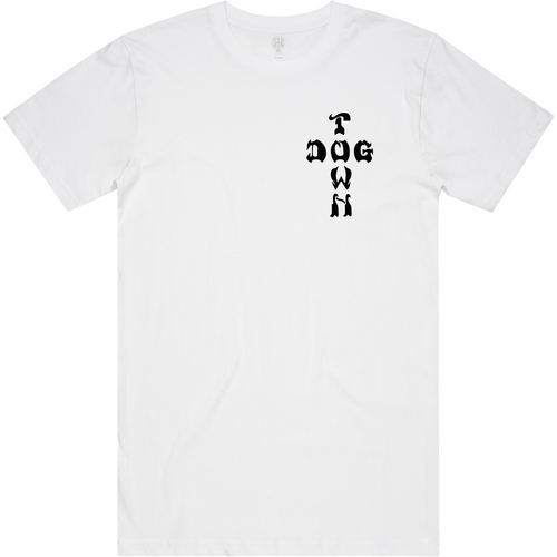 Dogtown Tee Blue/Grey Logo White