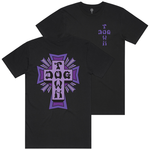 Dogtown Tee Purple Logo Black
