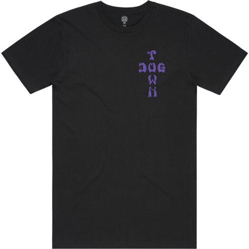 Dogtown Tee Purple Logo Black