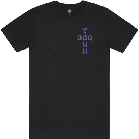 Dogtown Tee Purple Logo Black