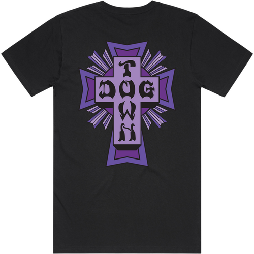 Dogtown Tee Purple Logo Black