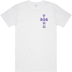 Dogtown Tee Purple Logo White