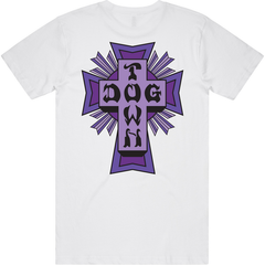 Dogtown Tee Purple Logo White
