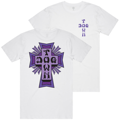 Dogtown Tee Purple Logo White