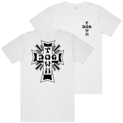 Dogtown Tee Black Mono Logo White