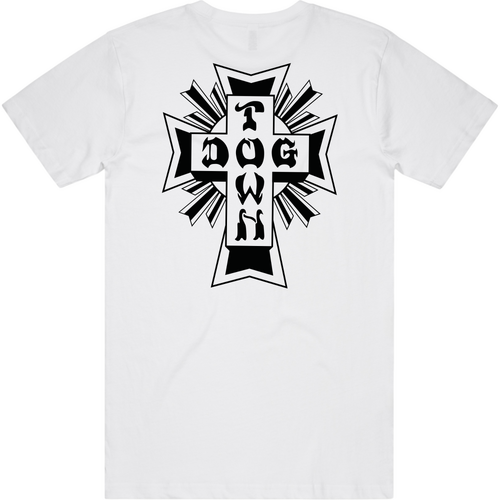 Dogtown Tee Black Mono Logo White
