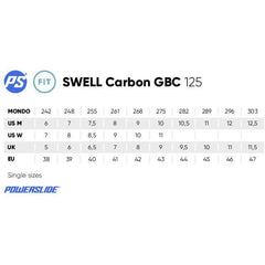 Powerslide Swell Carbon Inline Skates 125