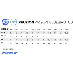 Powerslide Phuzion Argon Bluebird 100 Inline Skates