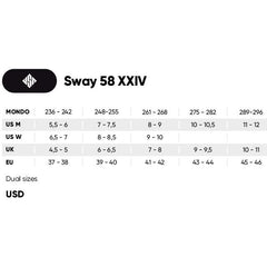 USD Sway 58 XXIV Aggressive Inline Skates