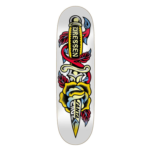 Santa Cruz Dressen Rose Dagger Skateboard Deck 8.7" x 31.82"