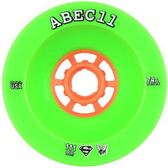 ABEC 11 Wheels SuperFly 111mm 74a Green Skateboard Wheels 4 Pack
