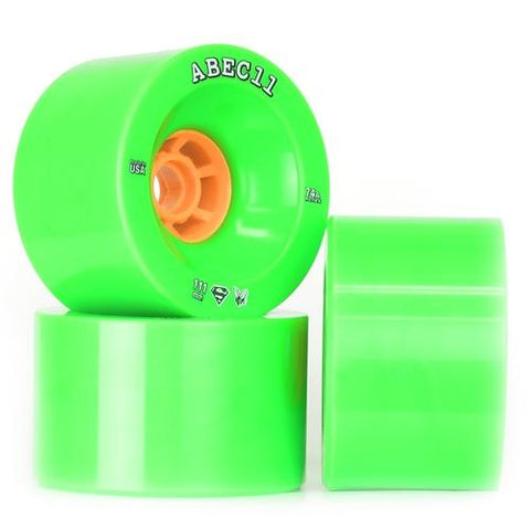 ABEC 11 Wheels SuperFly 111mm 74a Green Skateboard Wheels 4 Pack