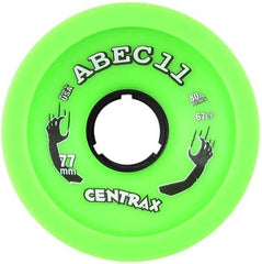 ABEC 11 Wheels Centrax Reflex 77mm 80a Neon Green Skateboard Wheels 4 pack
