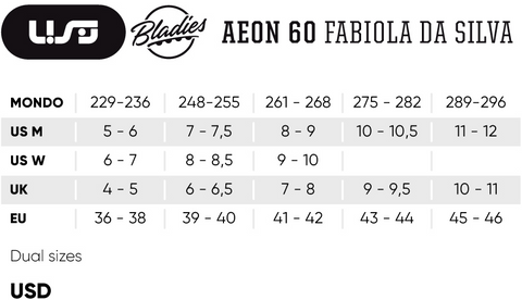 USD Aeon Bladies Fabiola Da Silva Aggressive Inline Skates