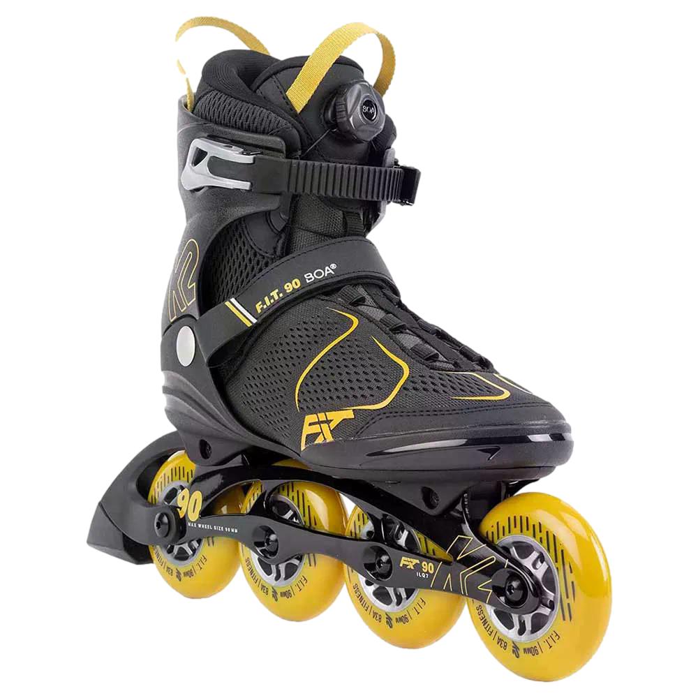 K2 F.I.T. 90 BOA Men's Skates Grey/Mustard