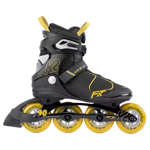 K2 F.I.T. 90 BOA Men's Skates Grey/Mustard