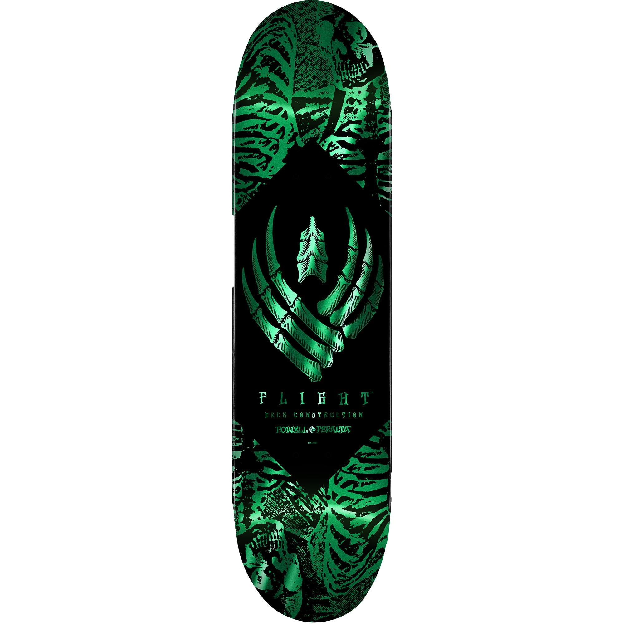 Powell Peralta Skeleton Foil Teal FLIGHT® Skateboard Deck - 8.13" K26
