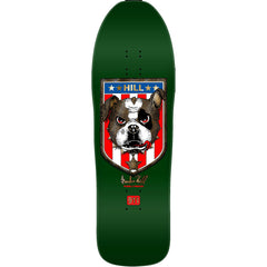 Powell Peralta Frankie Hill Bulldog Reissue Skateboard Deck Green / Gold Foil - 10 x 31.5