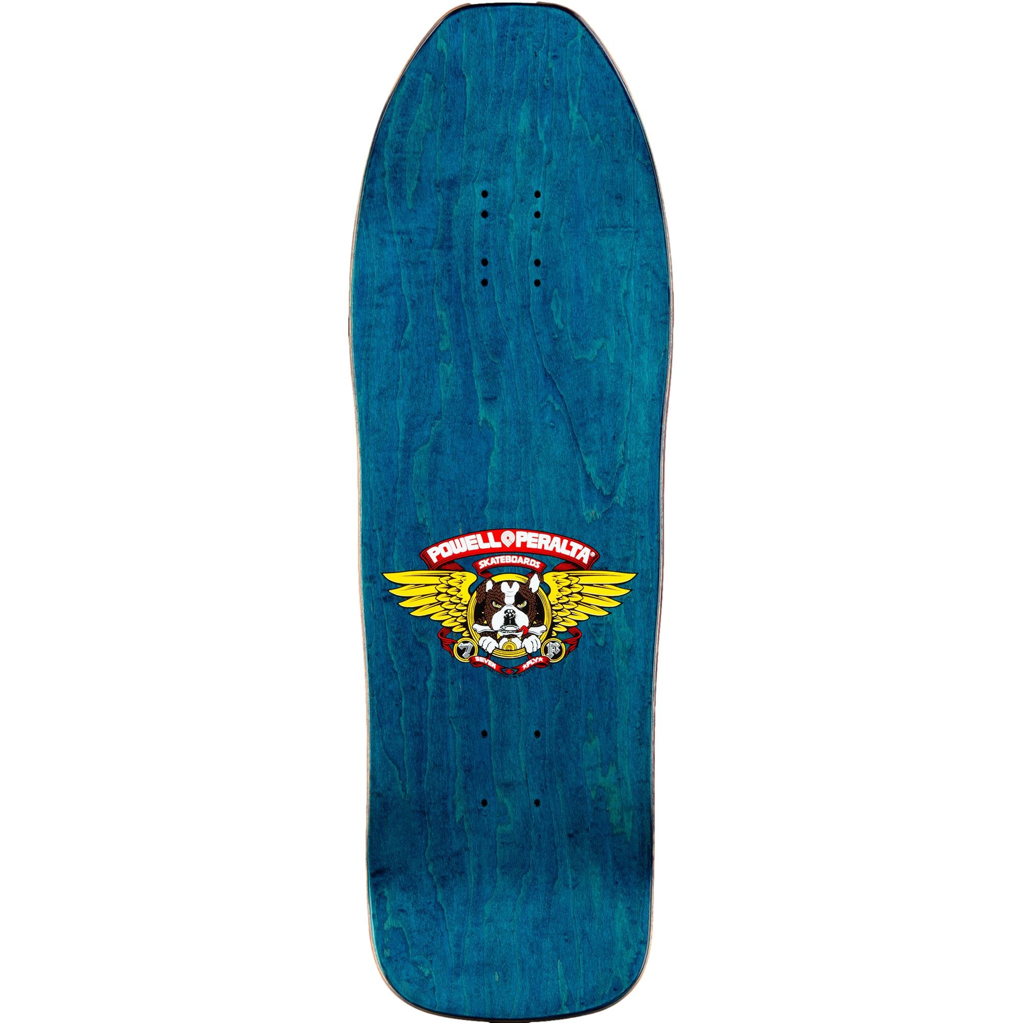 Powell Peralta Frankie Hill Bulldog Reissue Skateboard Deck Blue/Red fade - 10 x 31.5