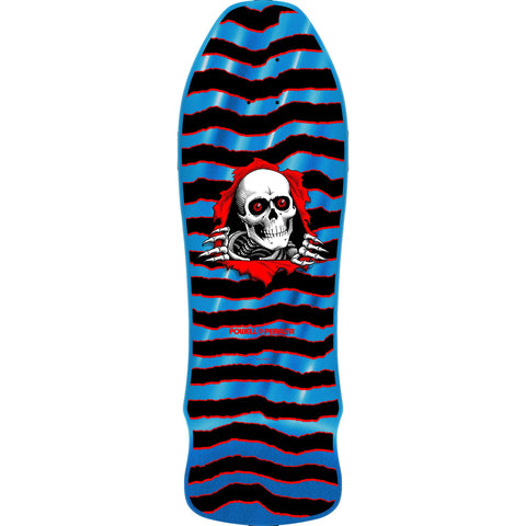Powell Peralta GeeGah Ripper Reissue Skateboard Deck Blue Foil - 9.75 x 30