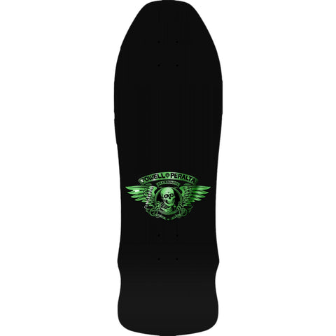 Powell Peralta Geegah Skull & Sword Reissue Skateboard Deck Green Foil - 9.75 x 30