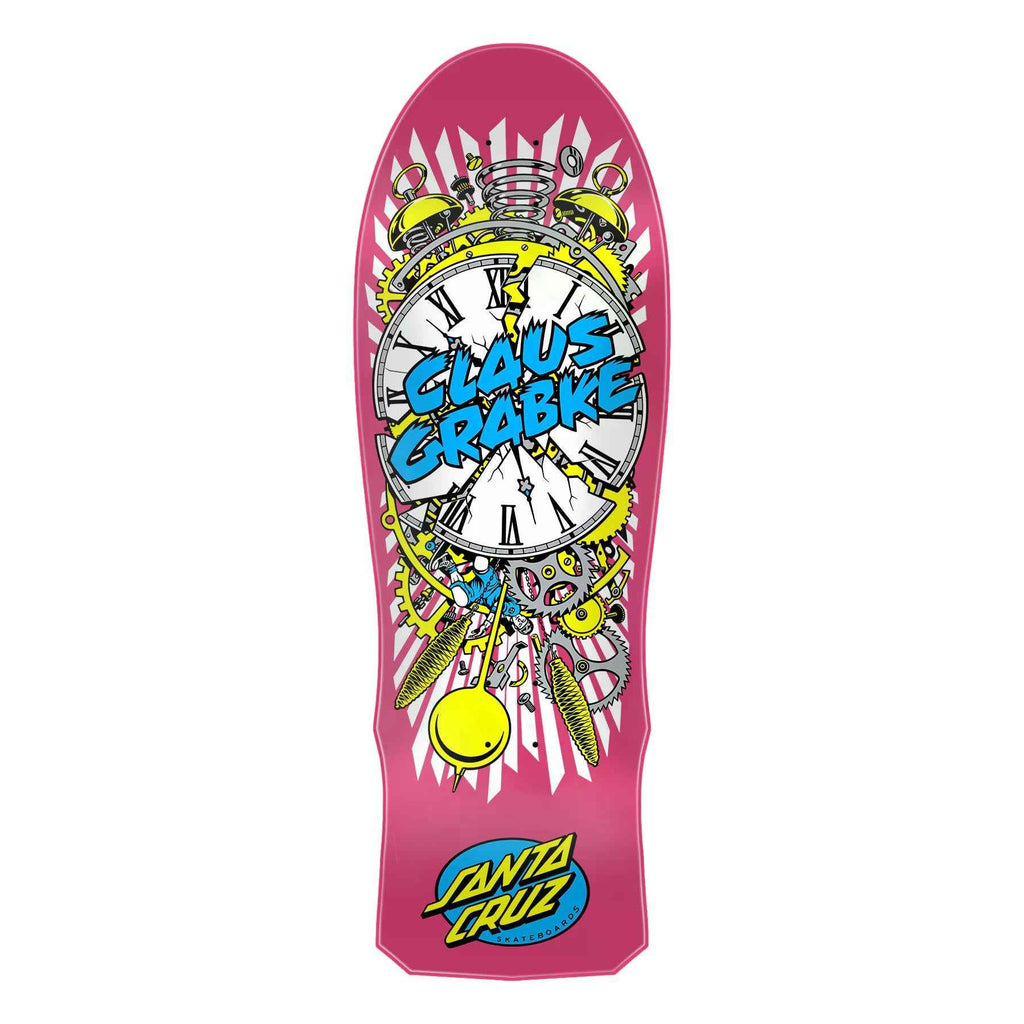 Santa Cruz Grabke Exploding Clock Reissue Skateboard Deck 10.04in