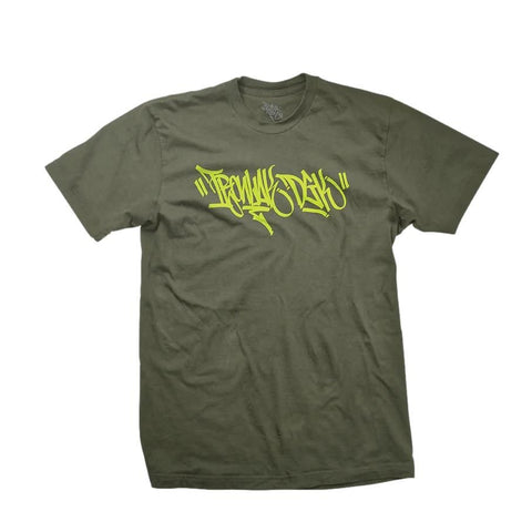 DGK x Ironlak Hands Off Tee Military Green