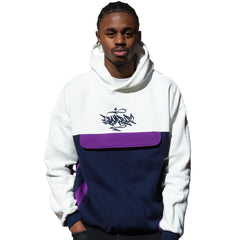 Gamble Street Hoodie White / Purple