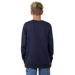 Santa Cruz Split Not a Dot Front Youth Crew Neck Sweater Navy