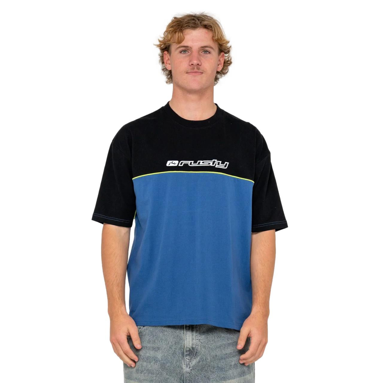 Rusty Infinity Short Sleeve Tee Atlantic Blue