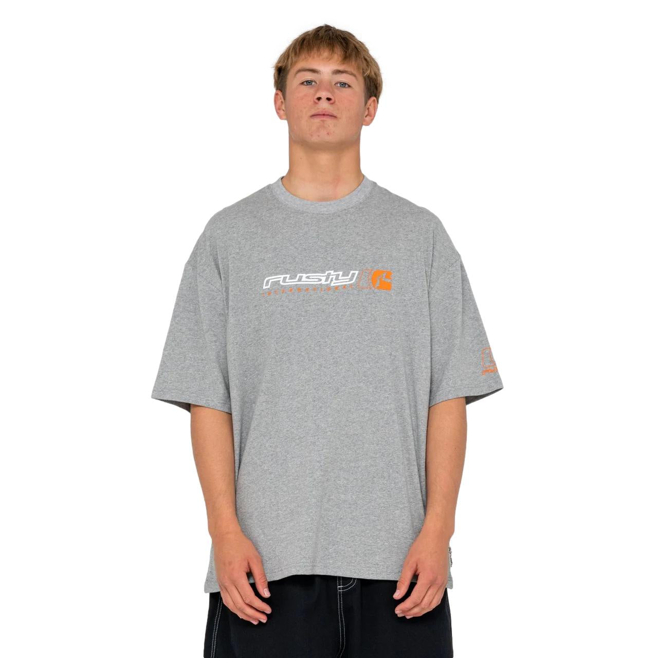 Rusty Jetsetter Short Sleeve Tee Grey Marle