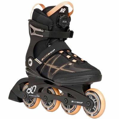 K2 Alexis 80 BOA Women's Skates Black/Peach
